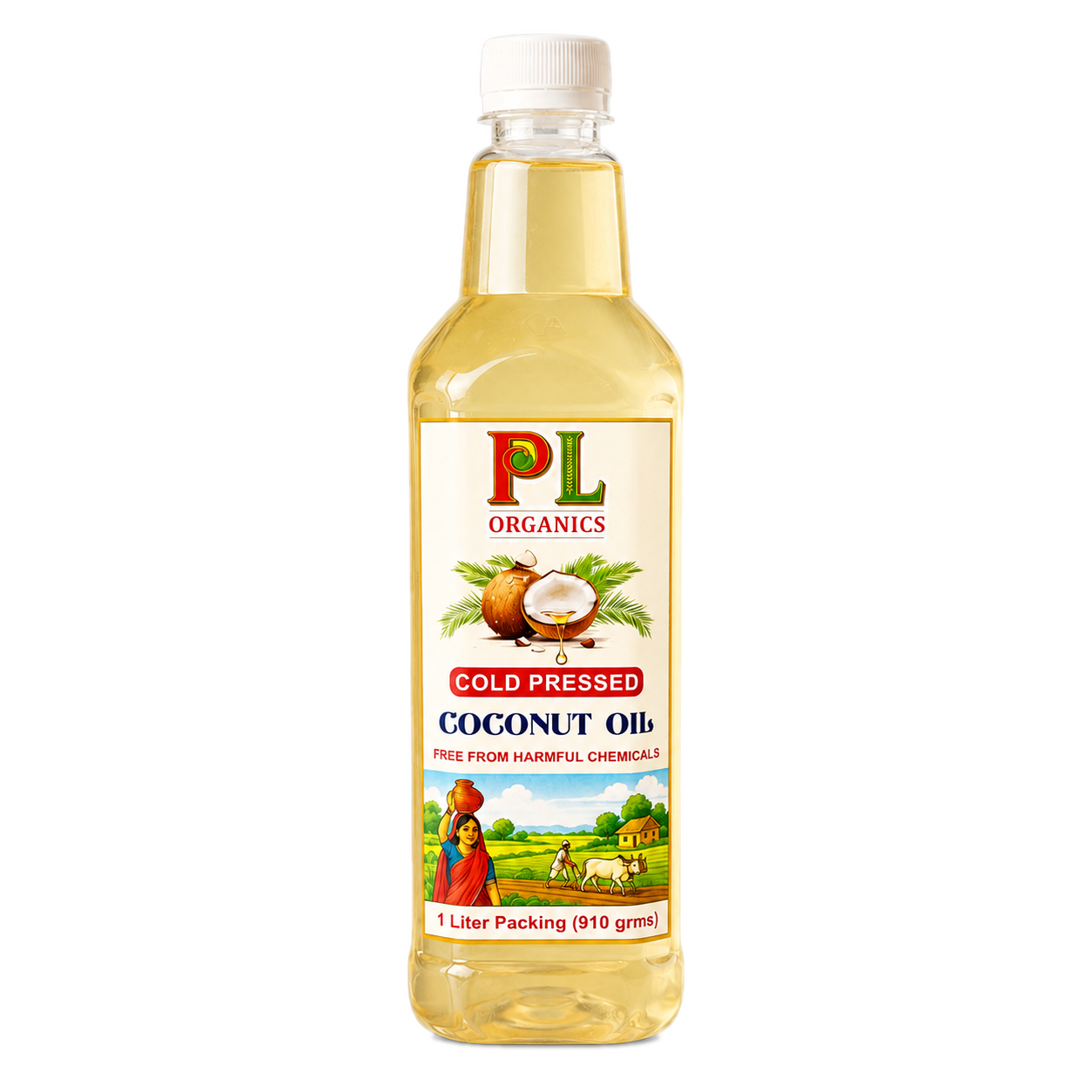 PL Organics Coconut Oil bottle