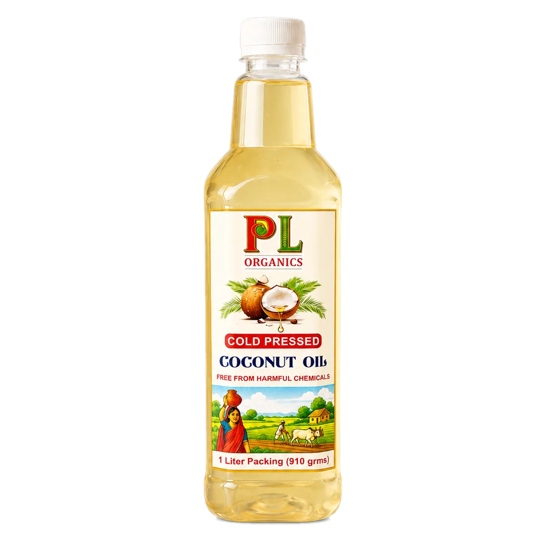 PL Organics Coconut Oil bottle