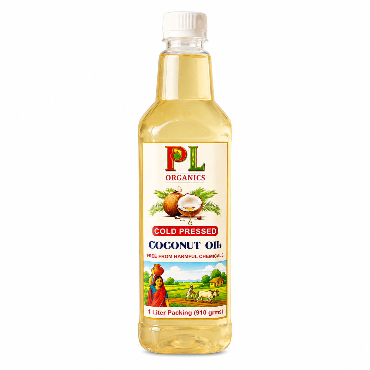 PL Organics Coconut Oil bottle