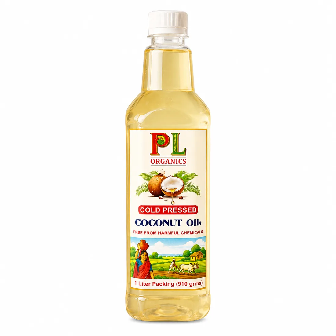 PL Organics Coconut Oil bottle