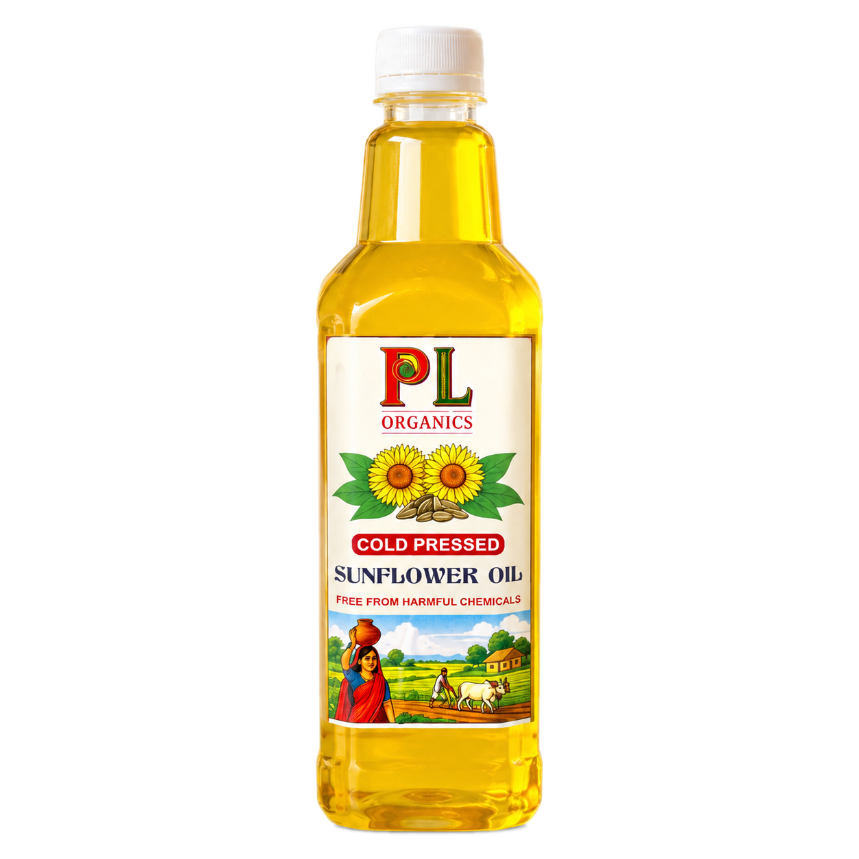 PL Organics Sunflower Oil bottle