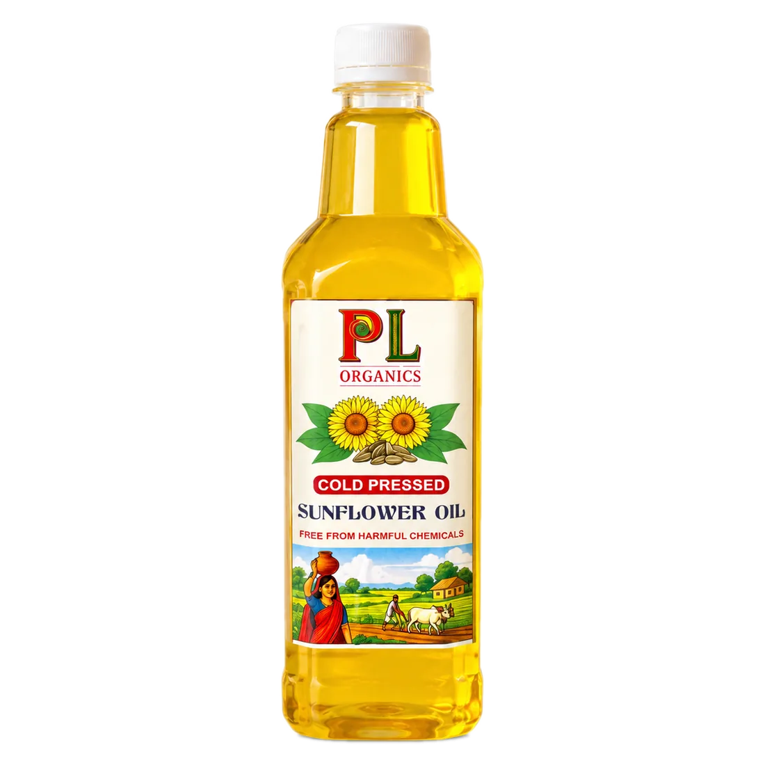 PL Organics Sunflower Oil bottle