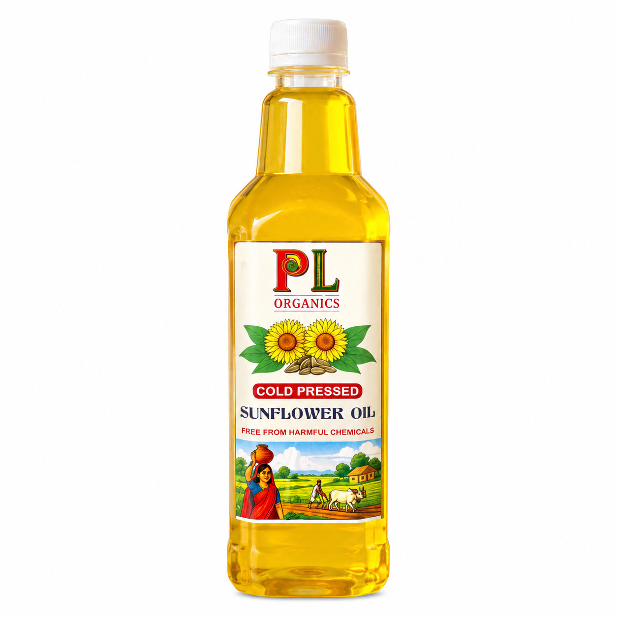 PL Organics Sunflower Oil bottle