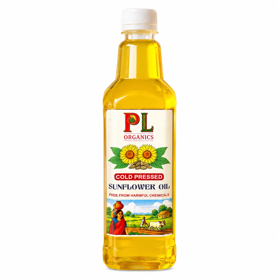 PL Organics Sunflower Oil bottle