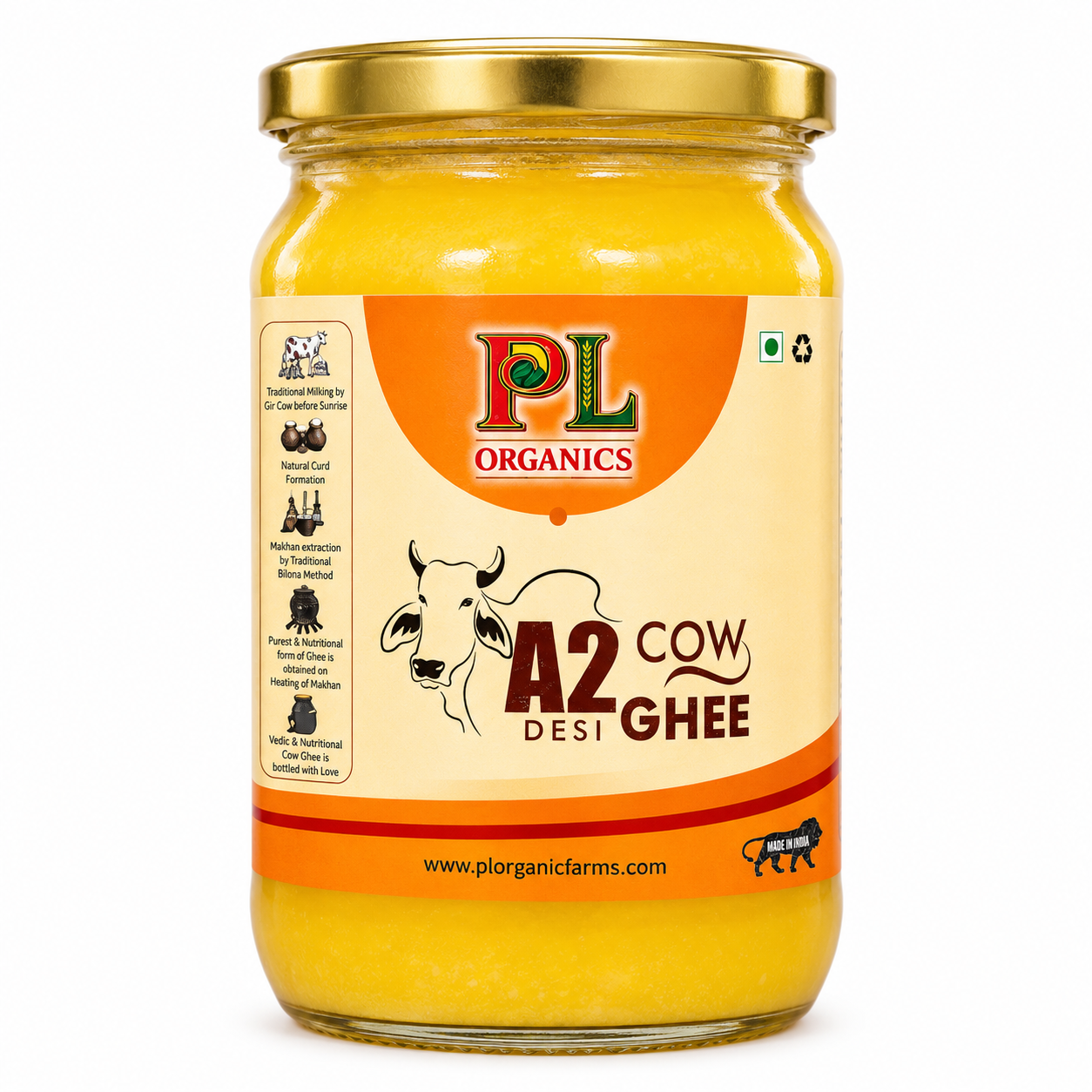 A2 Desi Cow Ghee 1 Litre jar